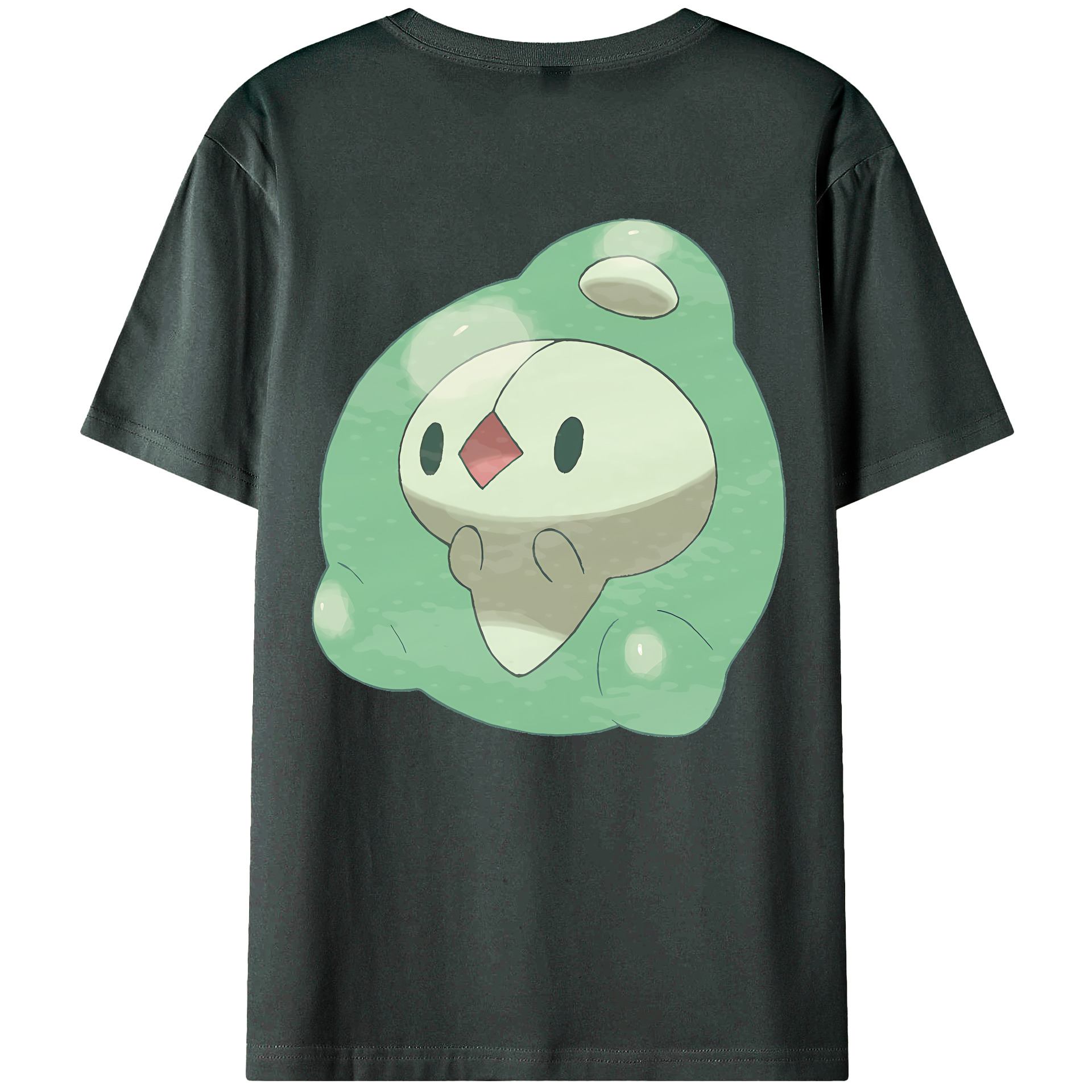 （画像用） ポケットモンスター Pokémon 綿100％ メンズ半袖Tシャツ（バックプリント） 通気性